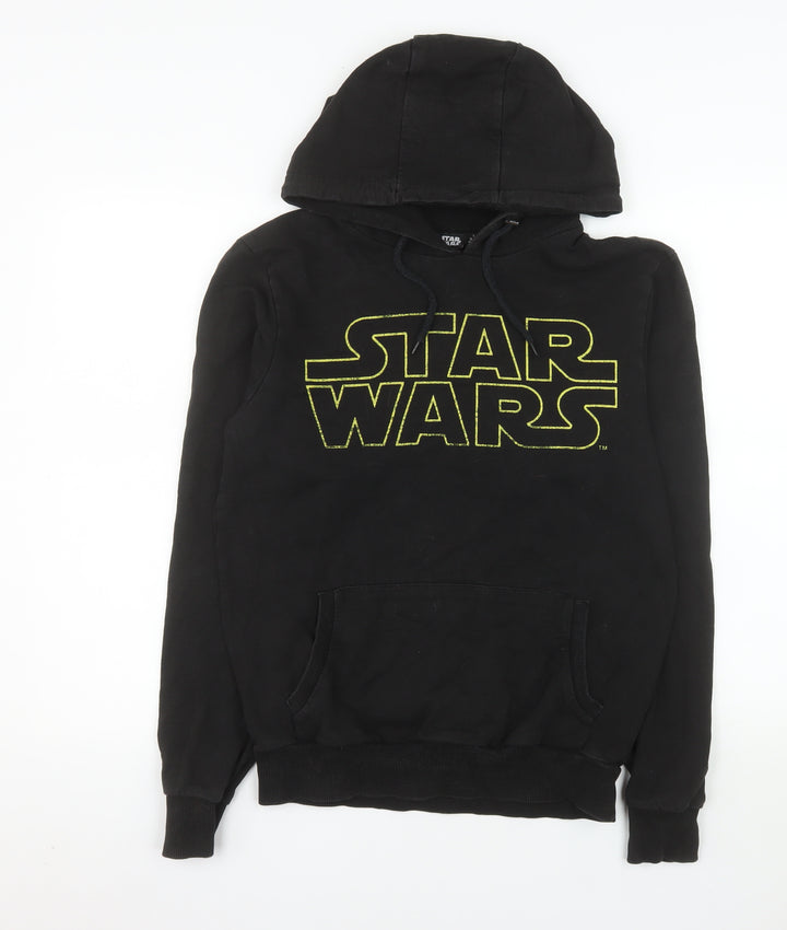 Cedar Wood State Mens Black Star Wars Hoodie Small Cotton Pullover