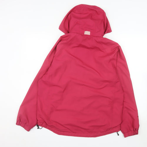 Outdoorscene Women's Pink Waterproof Hooded Rain Jacket Size 10