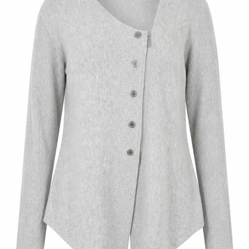 Star by Julien Macdonald Women's Grey V-Neck Cardigan Size 14
