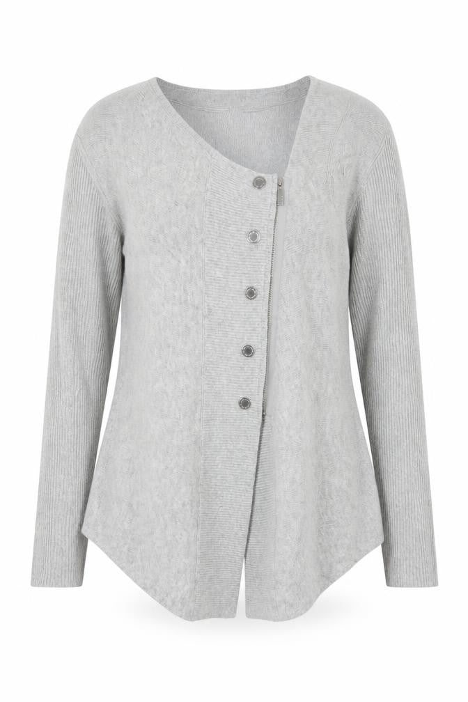 Star by Julien Macdonald Women's Grey V-Neck Cardigan Size 14