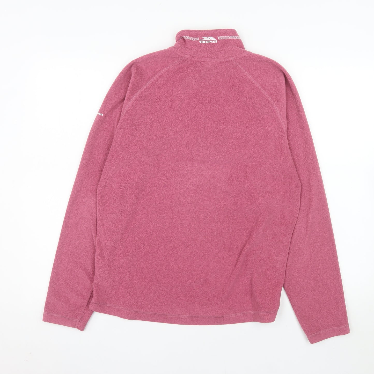 Trespass Women Pink Fleece 1/2 Zip Pullover Sweatshirt UK 14 Large