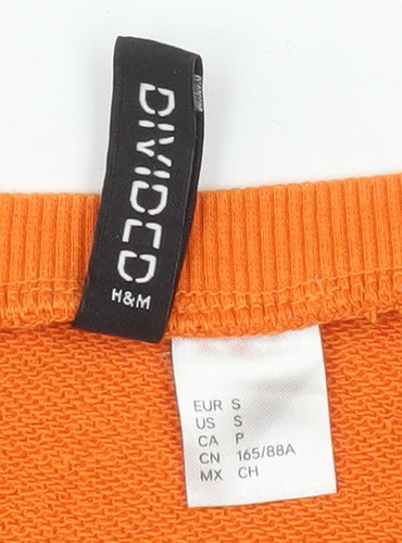 H&M Divided Women's Orange USA Louisiana 1994 Cropped Sweatshirt S
