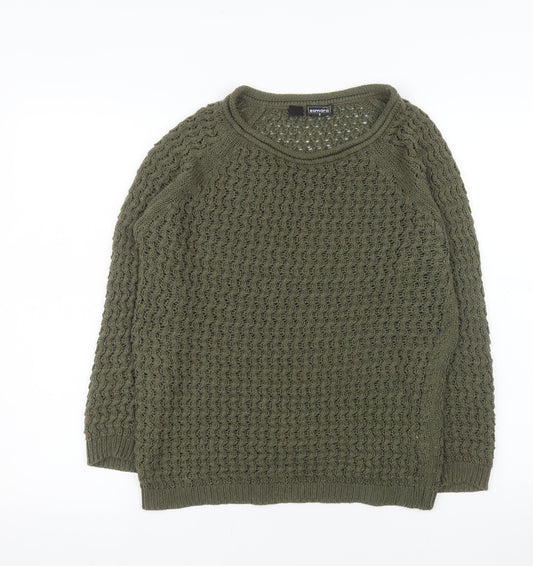 Esmara Women’s Green Acrylic Chunky Knit Jumper Size 12