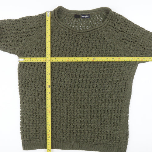 Esmara Women’s Green Acrylic Chunky Knit Jumper Size 12