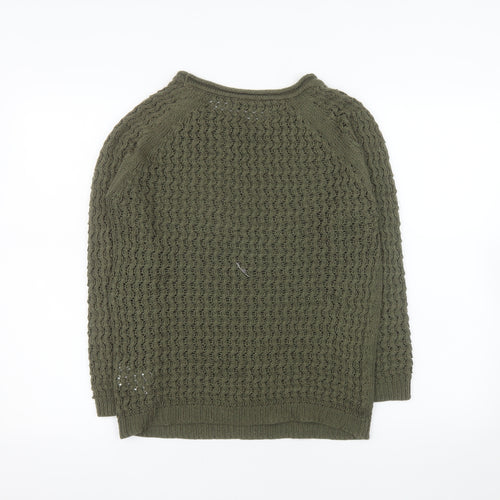 Esmara Women’s Green Acrylic Chunky Knit Jumper Size 12