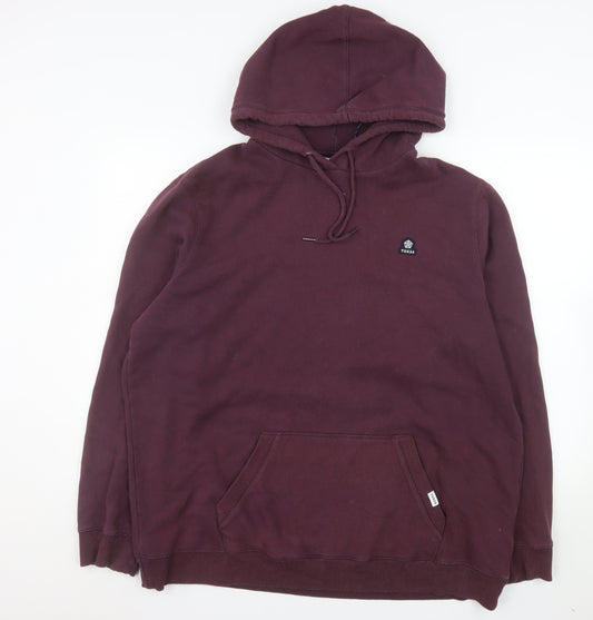 TOG24 Men's Purple 2XL Pullover Hoodie with Logo and Pocket