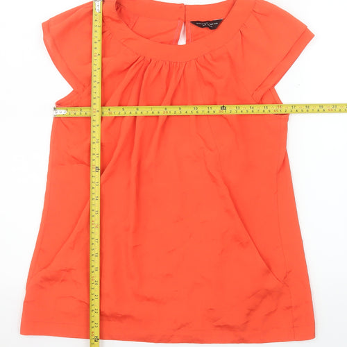 Dorothy Perkins Women's Orange Short Sleeve Tunic Blouse Size 12