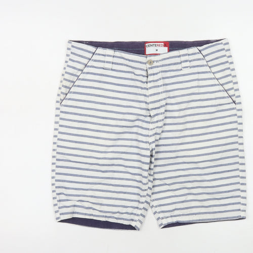 CENTERED Men's Blue Striped Chino Shorts Size M