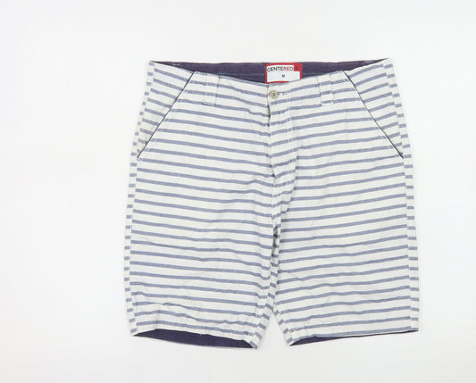 CENTERED Men's Blue Striped Chino Shorts Size M