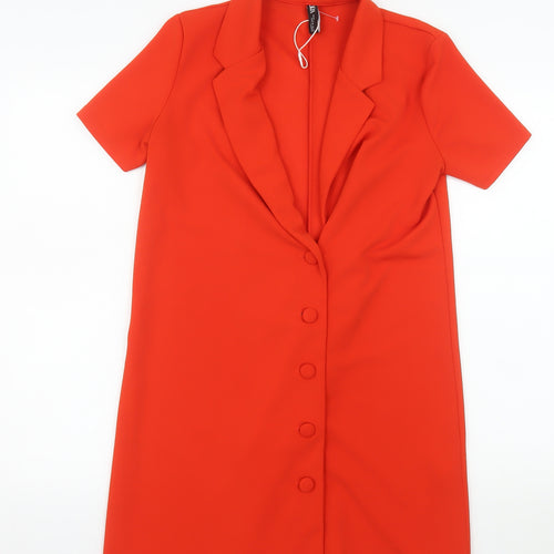 Zara Women’s Red Mid-Length Short Sleeve Blazer Dress M