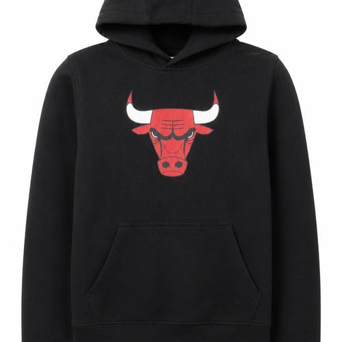 NBA Boys Black Hoodie 14-16 Years Pullover Basketball Logo Sweatshirt
