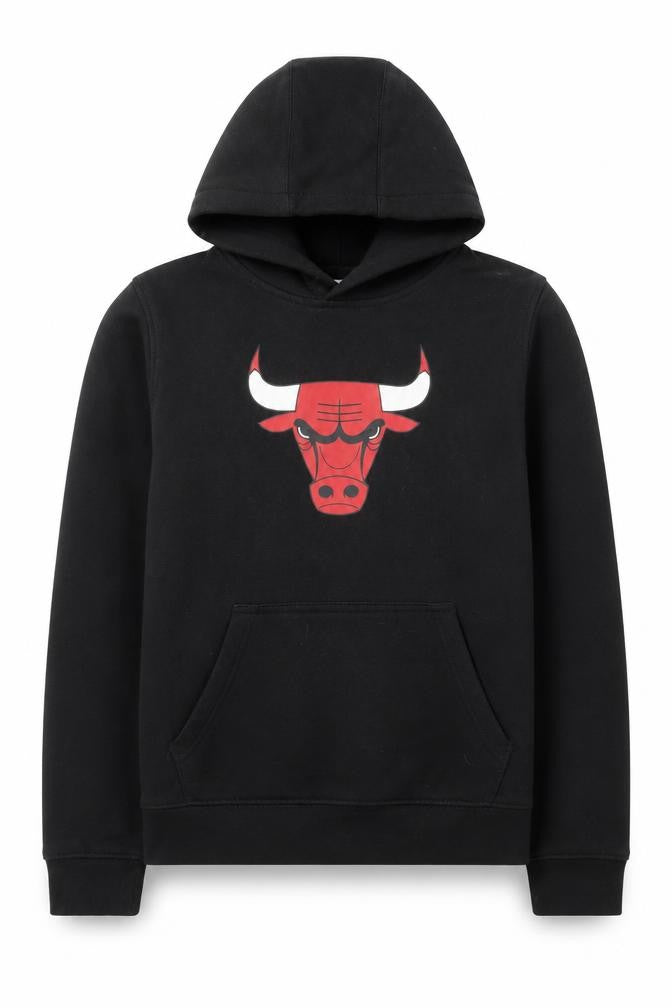 NBA Boys Black Hoodie 14-16 Years Pullover Basketball Logo Sweatshirt