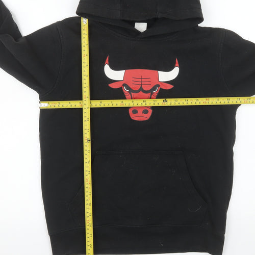 NBA Boys Black Hoodie 14-16 Years Pullover Basketball Logo Sweatshirt