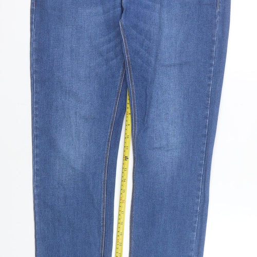 Diesel Womens Blue Slim Fit Mid Rise Stretch Skinny Jeans Size 16