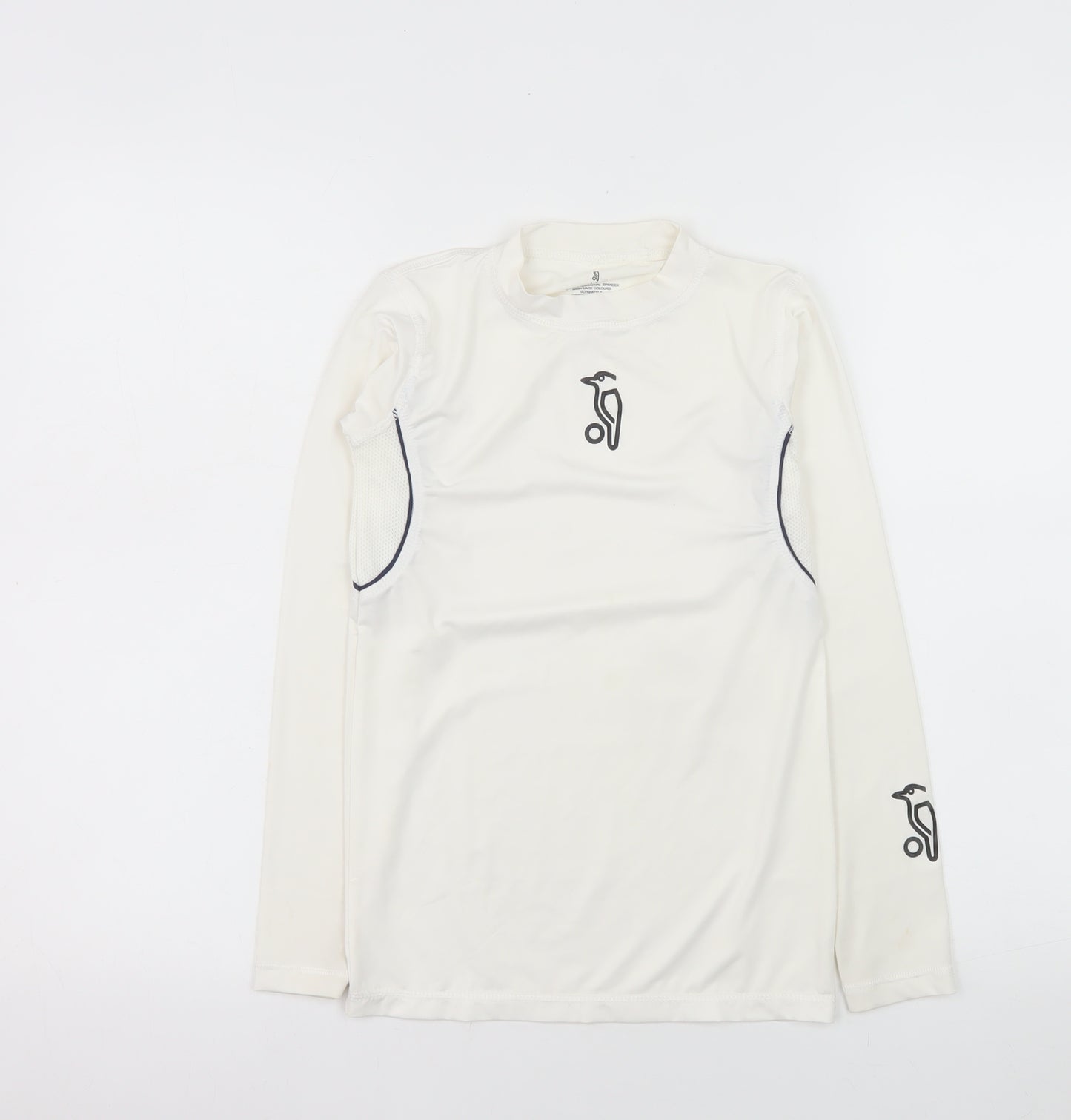 Original Penguin Boys Ivory Long Sleeve Athletic Top Size 10-11Y Lightweight Stretch