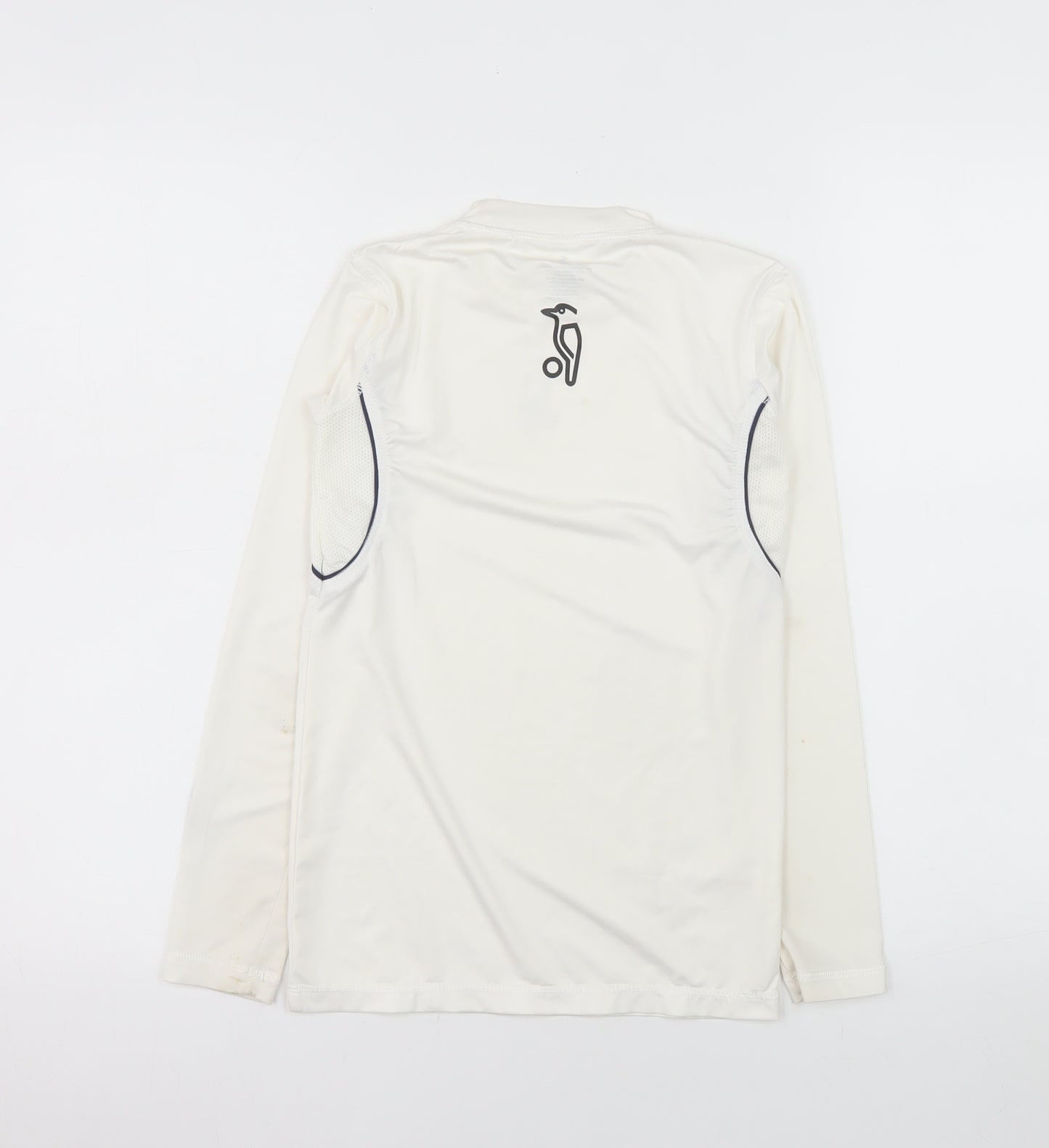 Original Penguin Boys Ivory Long Sleeve Athletic Top Size 10-11Y Lightweight Stretch