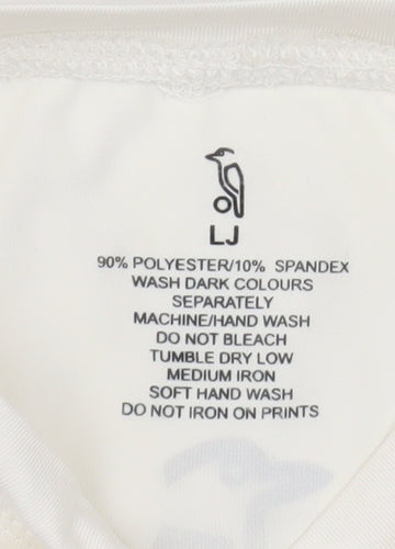 Original Penguin Boys Ivory Long Sleeve Athletic Top Size 10-11Y Lightweight Stretch