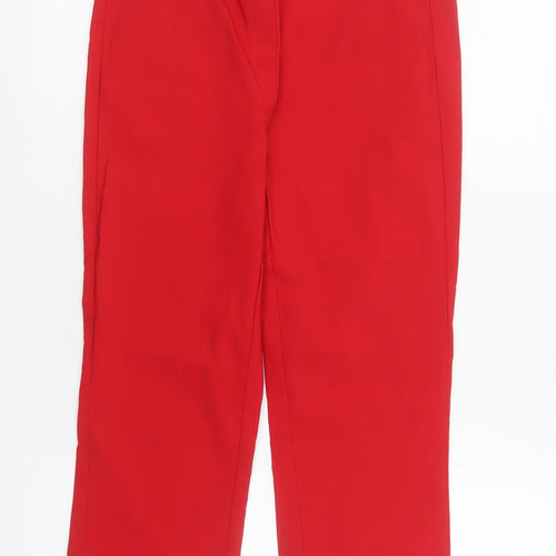Stehmann Women's Red Capri Trousers Size 10 Viscose Blend