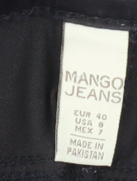 Mango Women’s Black Skinny Mid Rise Stretch Jeans Size 12