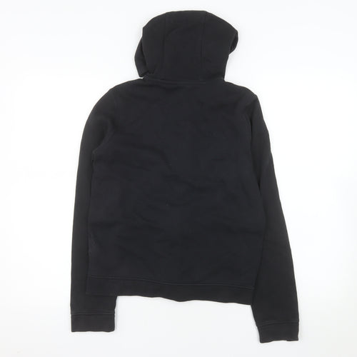 Nike Boys Black Full Zip Hooded Jacket L 147-158cm Cotton Blend