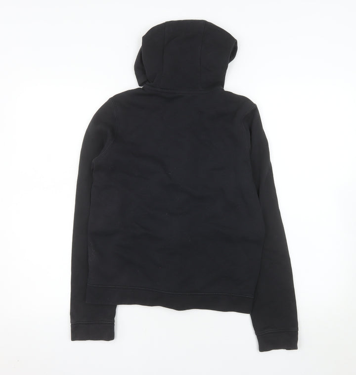 Nike Boys Black Full Zip Hooded Jacket L 147-158cm Cotton Blend