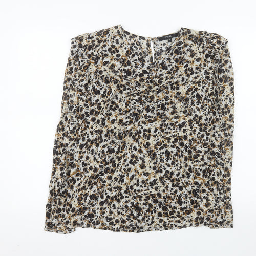 Next Women’s Multicoloured Animal Print Tunic Blouse Size 12