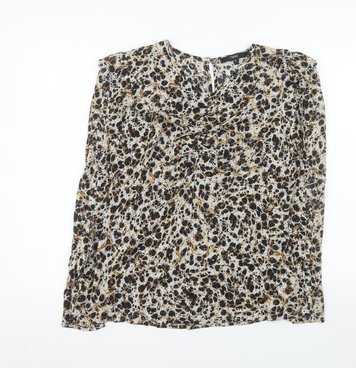 Next Women’s Multicoloured Animal Print Tunic Blouse Size 12