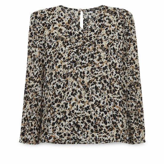 Front view of Next Women’s Multicoloured Animal Print Tunic Blouse, size UK 12