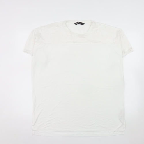 Yours Women’s White Size 14 Short Sleeve Basic T-Shirt