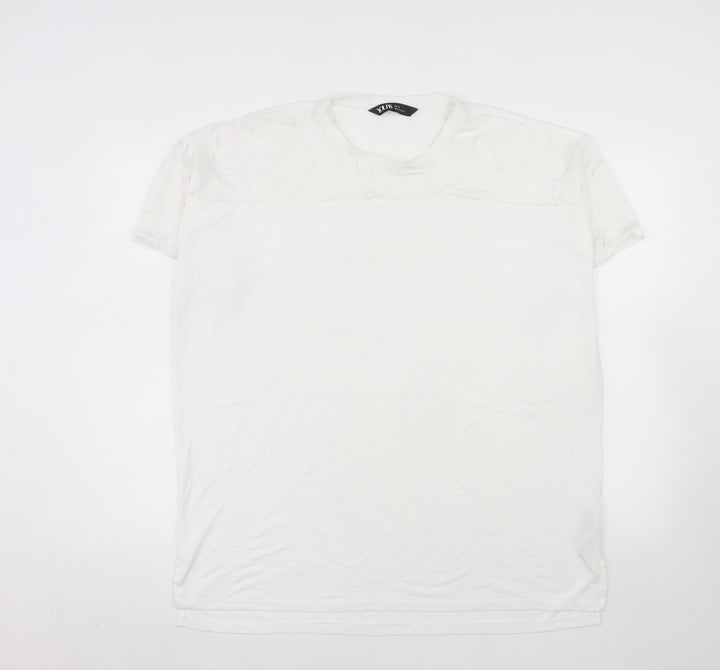 Yours Women’s White Size 14 Short Sleeve Basic T-Shirt