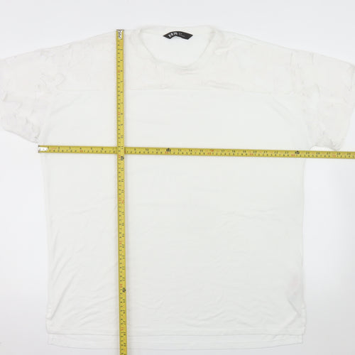 Yours Women’s White Size 14 Short Sleeve Basic T-Shirt