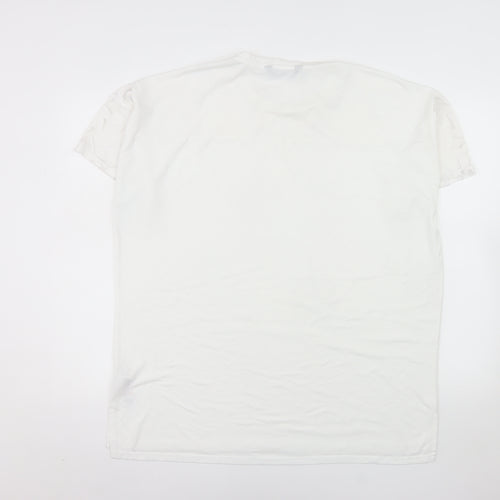 Yours Women’s White Size 14 Short Sleeve Basic T-Shirt