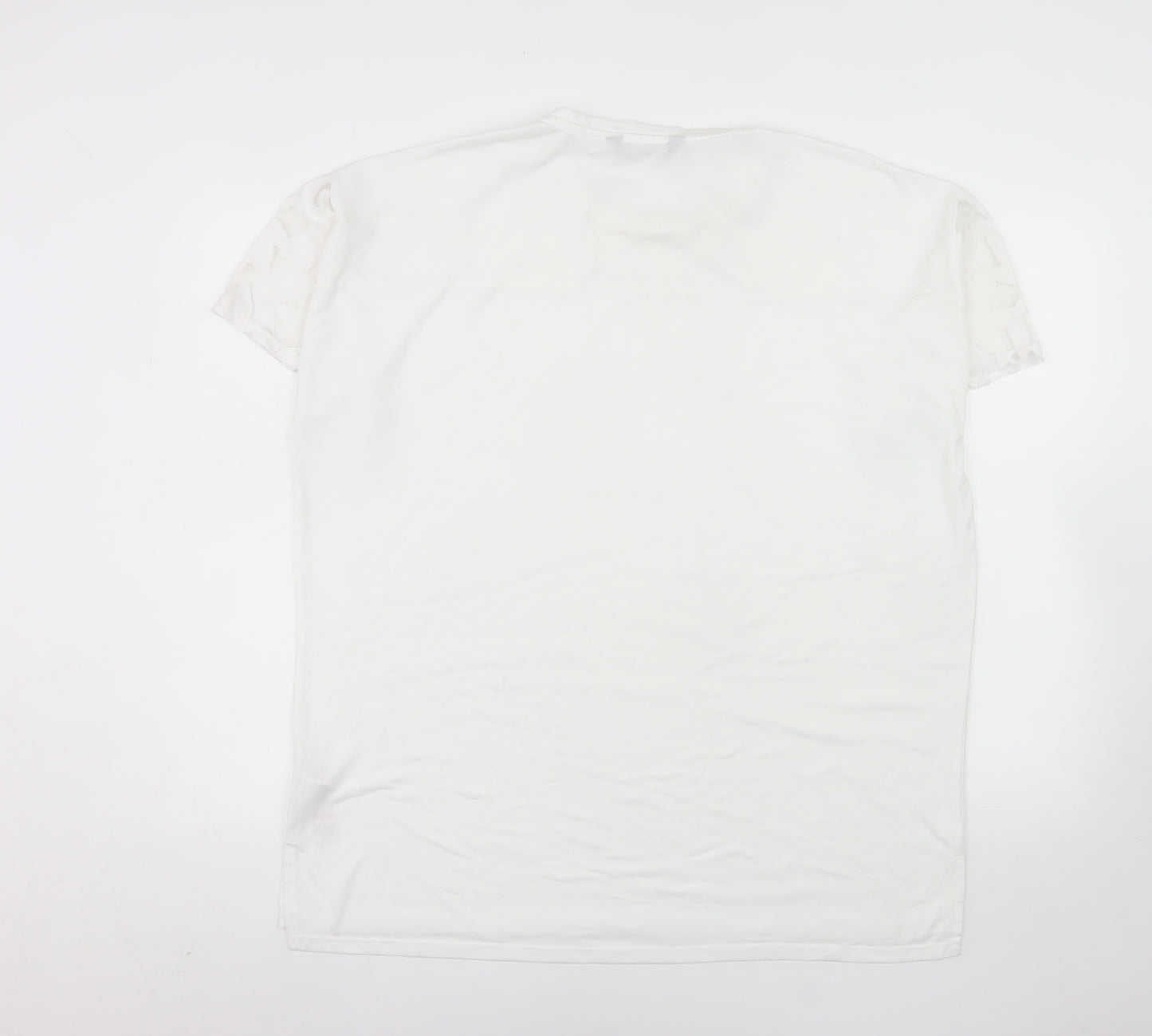 Yours Women’s White Size 14 Short Sleeve Basic T-Shirt