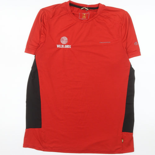 Craghoppers Men's Red Short Sleeve Active T-Shirt Size M