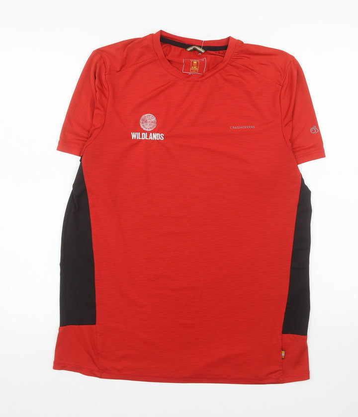 Craghoppers Men's Red Short Sleeve Active T-Shirt Size M