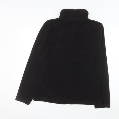 Gelert Women Black Full Zip Fleece Jacket UK 12 Outdoor Warm Layer