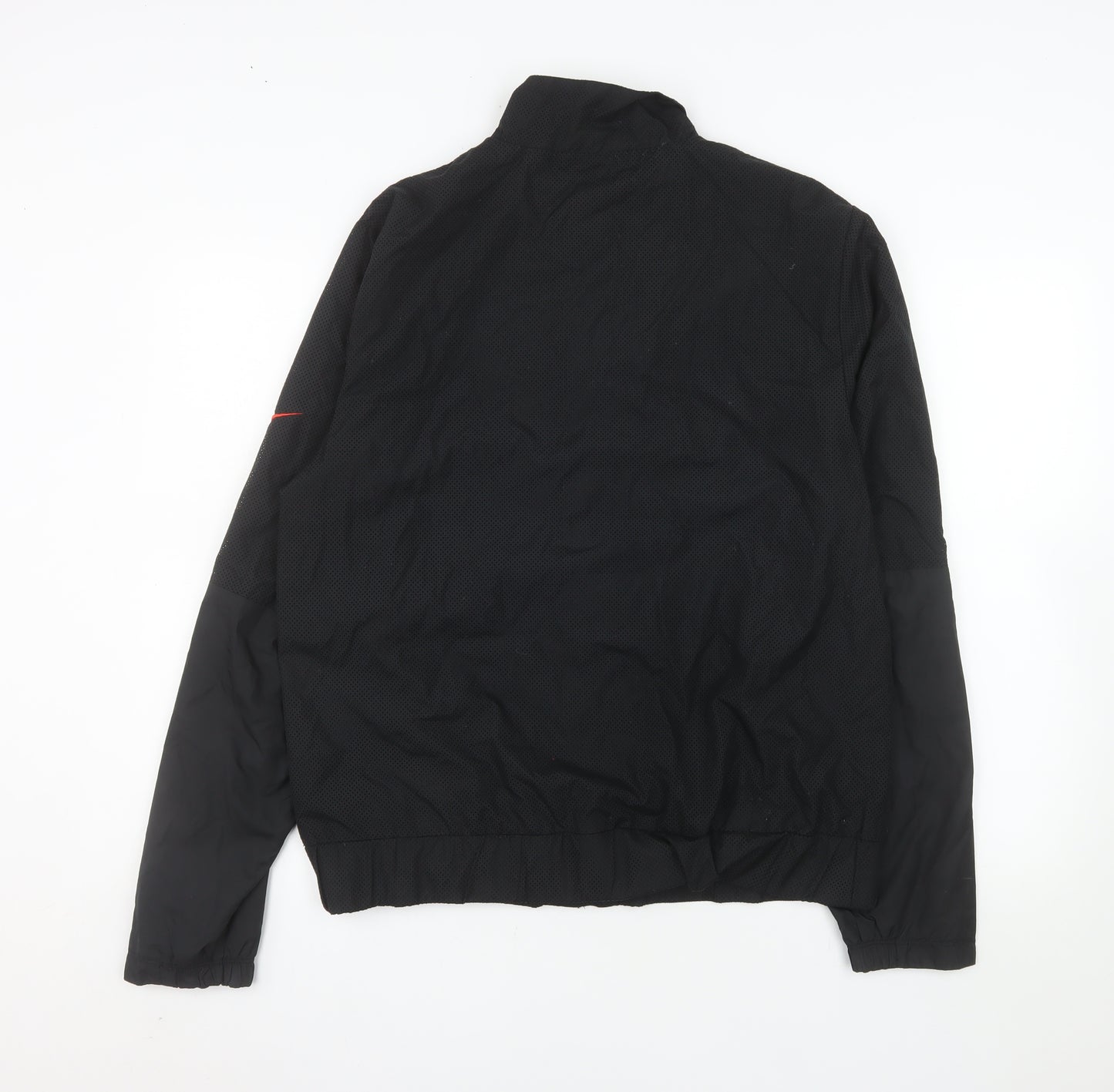 Nike Men's Black L Windbreaker Sports Jacket Full Zip