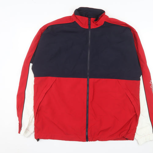 Carhartt WIP Men's Red Navy Terrace Windbreaker Jacket Size M