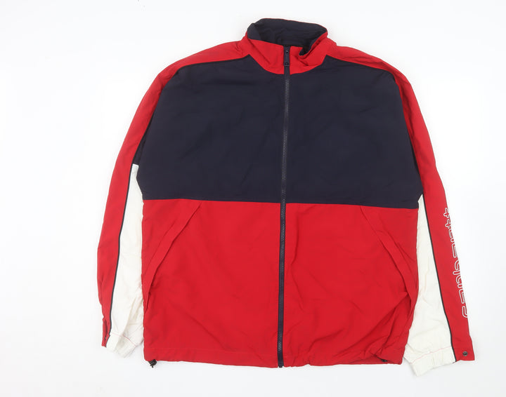 Carhartt WIP Men's Red Navy Terrace Windbreaker Jacket Size M