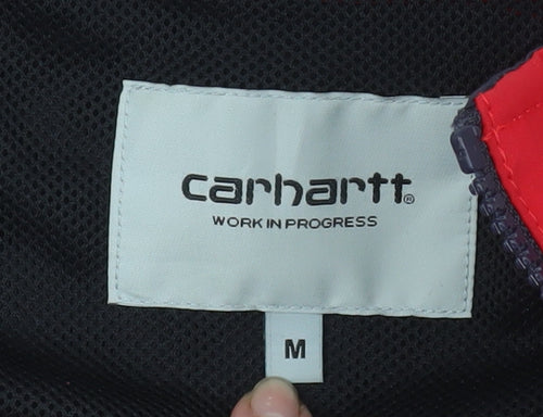 Carhartt WIP Men's Red Navy Terrace Windbreaker Jacket Size M
