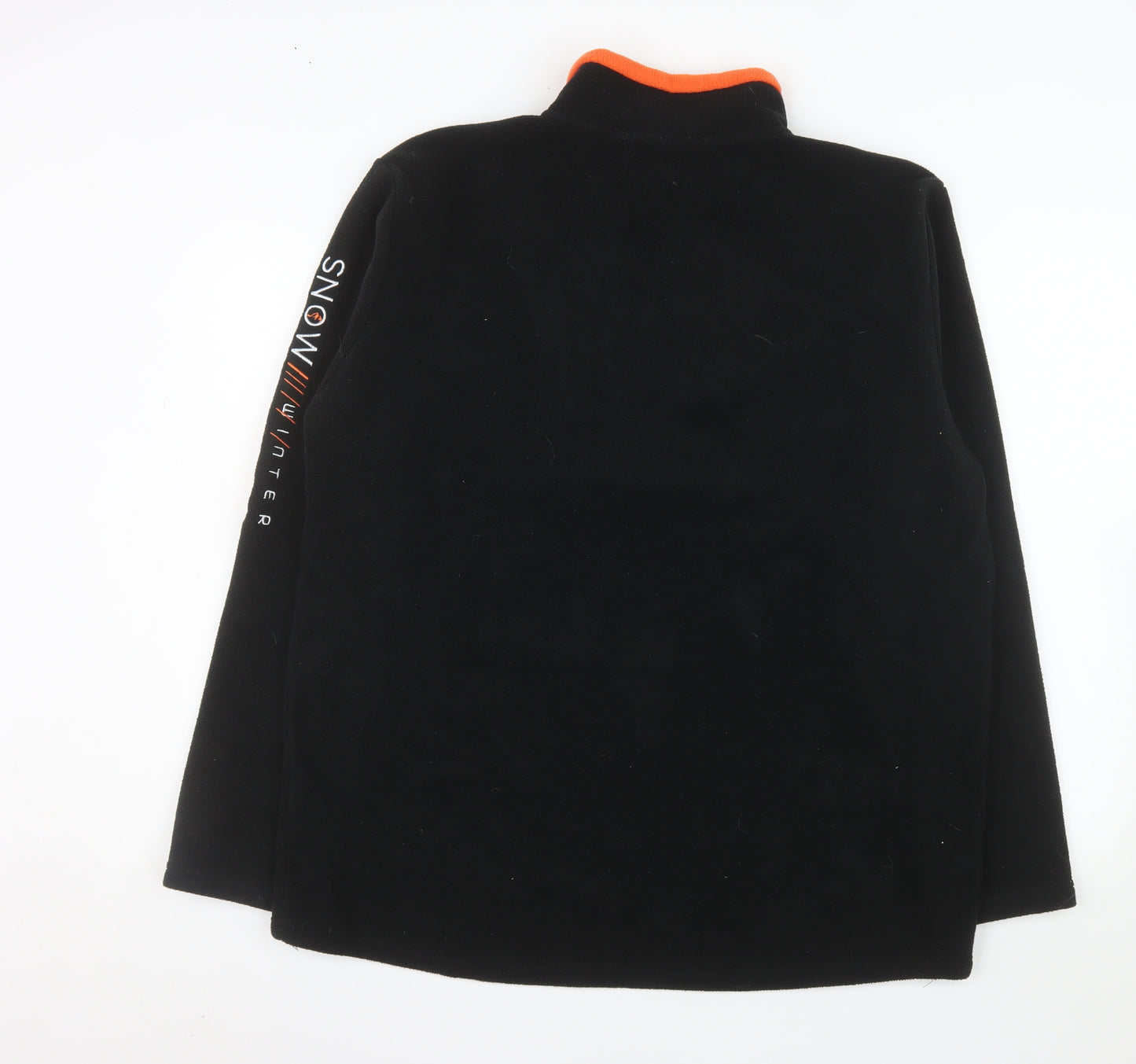 Atlas For Men Black Fleece 1/4 Zip Pullover Sweatshirt Size L