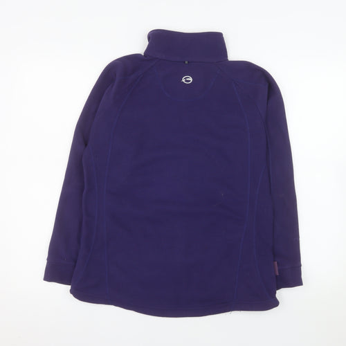 Sprayway Womens Purple Full Zip Fleece Jacket UK 10 Essentials