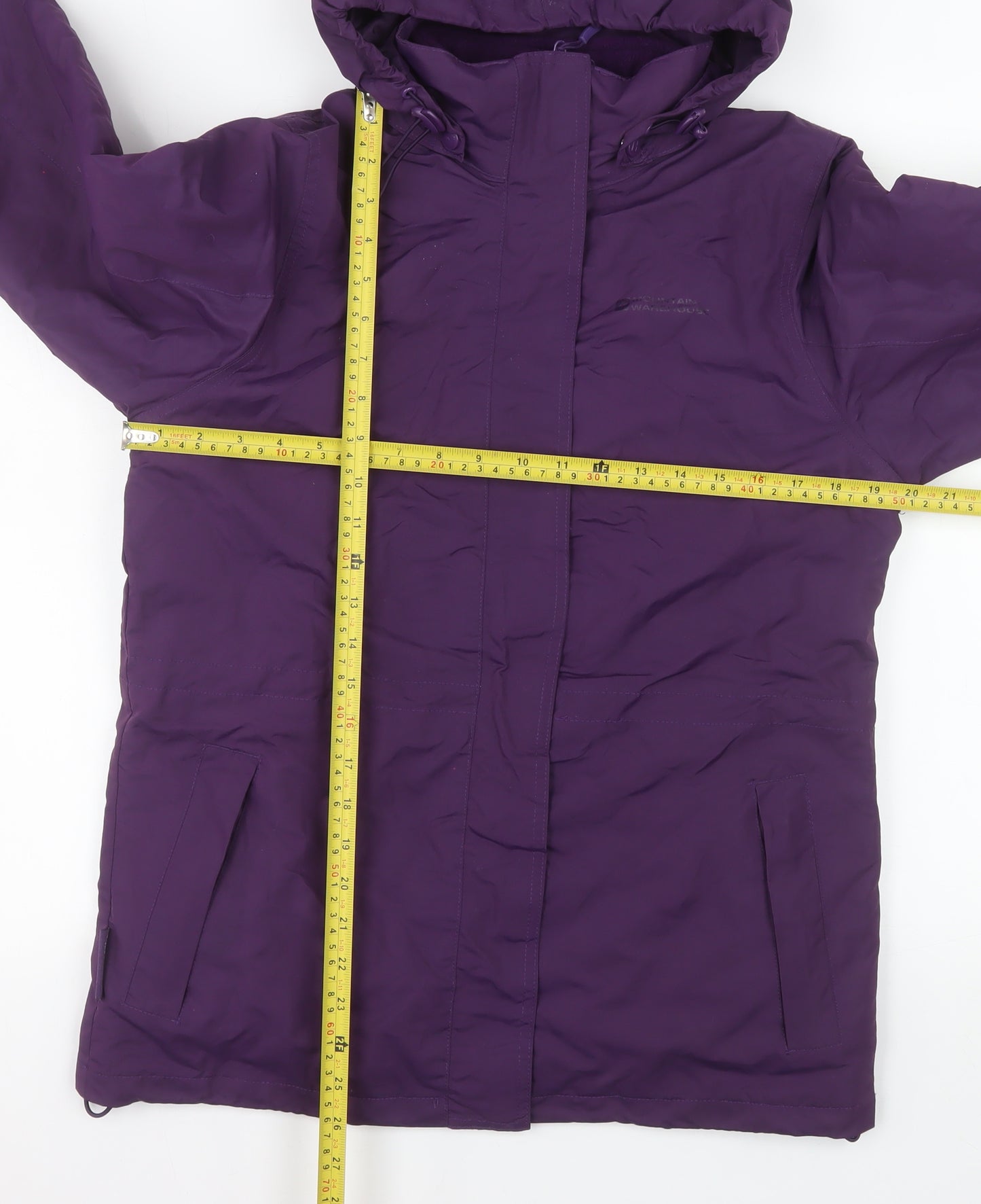 Mountain Warehouse Women's Purple Waterproof 3-in-1 Jacket UK 8