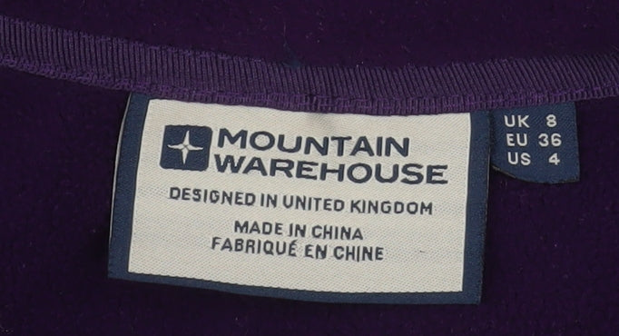 Mountain Warehouse Women's Purple Waterproof 3-in-1 Jacket UK 8