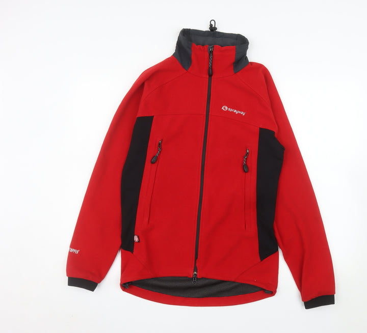 Sprayway Men's Red Softshell Jacket S Windproof Outdoor Fleece