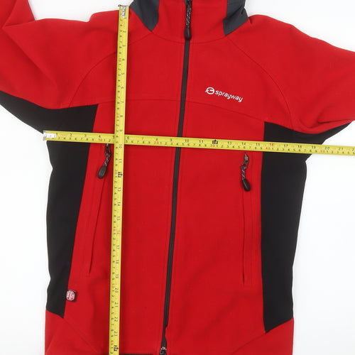 Sprayway Men's Red Softshell Jacket S Windproof Outdoor Fleece