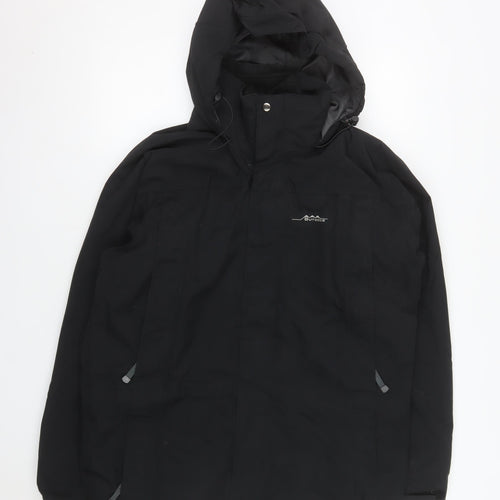 Outdoor Sportswear Men's Black M Waterproof Parka Hooded Jacket