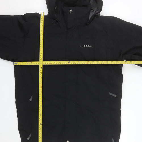 Outdoor Sportswear Men's Black M Waterproof Parka Hooded Jacket