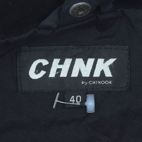 Chinook Men Black 40 Regular Hooded Parka Jacket Outdoor Winter Coat