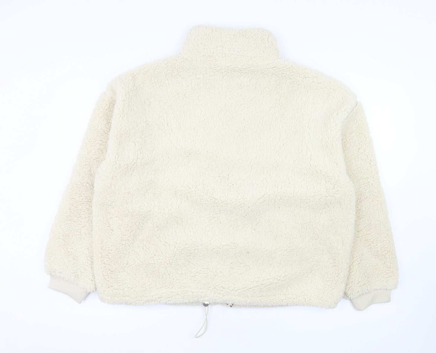 Serra Womens Ivory Fleece Full Zip Jacket Size 16